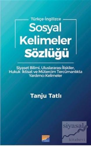 Sosyal Kelimeler Sözlüğü - Türkçe İngilizce %30 indirimli Tanju Tatlı