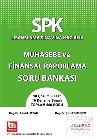 SPK Yeni Adıyla SPF Lisanslama Sınavına Hazırlık Muhasebe ve Finansal 