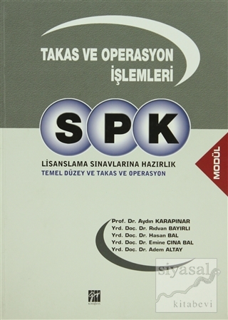 SPK Lisanslama Sınavlarına Hazırlık - Takas ve Operasyon İşlemleri Ayd
