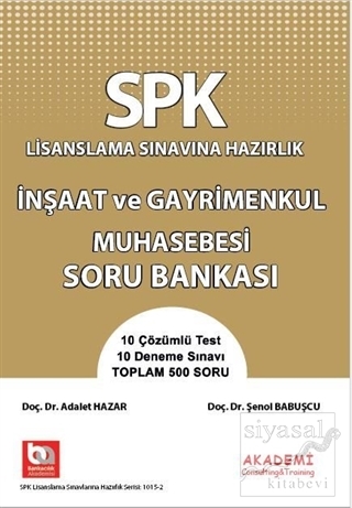 SPK Yeni Adıyla SPF Lisanslanma Sınavına Hazırlık Gayrimenkul Değerlem