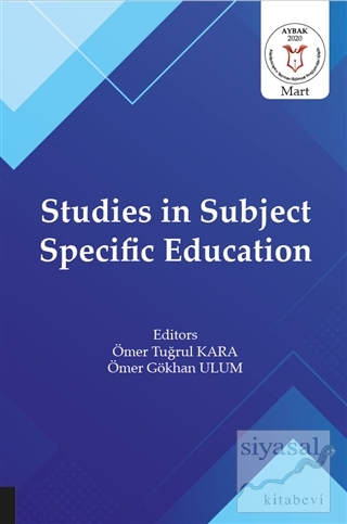 Studies in Subject Specific Education Ömer Tuğrul Kara
