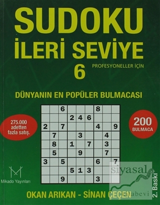 Sudoku İleri Seviye - 6 Okan Arıkan