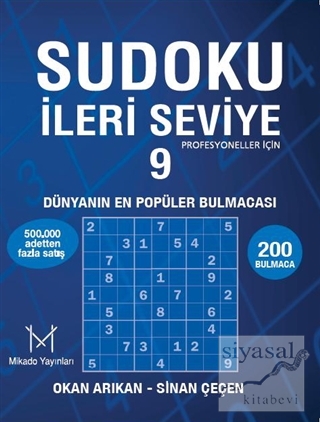 Sudoku İleri Seviye - 9 Okan Arıkan