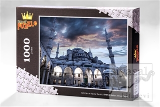 Sultan Ahmet Camii (1000 Parça) - Ahşap Puzzle Şehirler ve Yapılar Ser