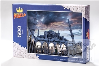 Sultan Ahmet Camii (500 Parça) - Ahşap Puzzle Şehirler ve Yapılar Seri
