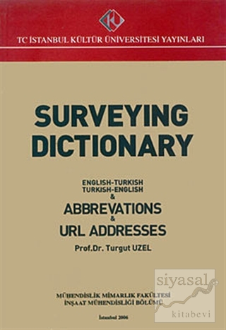 Surveying Dictionary : English-Turkish, Turkish-English and Abbreviati