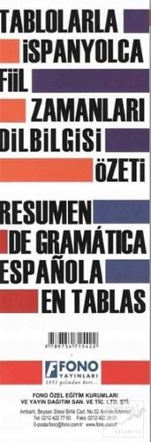 Tablolarla İspanyolca Fiil Zamanları Dilbilgisi Özeti Kolektif