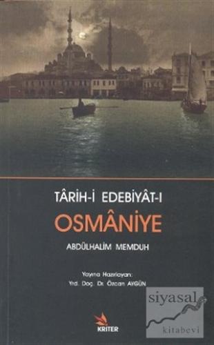 Tarih-i Edebiyat-ı Osmaniye Abdülhalim Memduh