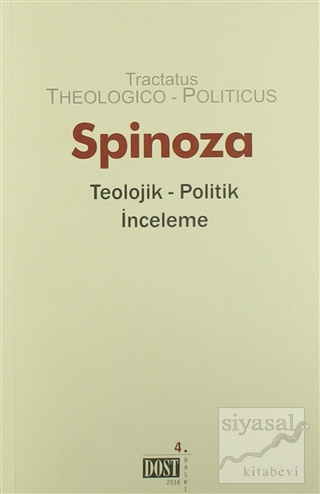 Teolojik Politik İnceleme Benedictus de Spinoza