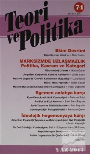 Teori ve Polikita Dergisi Sayı: 74 Yaz 2014 Kolektif