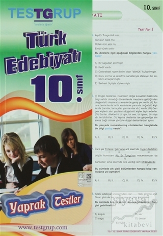 Test Grup 10.Sınıf Türk Edebiyatı Yaprak Testler Kolektif