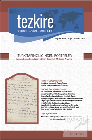 Tezkire Dergisi Sayı : 64 Nisan - Mayıs - Haziran 2018 Kolektif