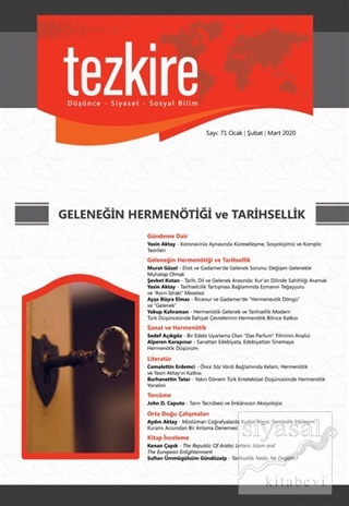 Tezkire Dergisi Sayı: 71 Ocak-Şubat-Mart 2020 Kolektif