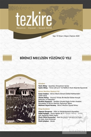Tezkire Dergisi Sayı: 72 Nisan -Mayıs - Haziran 2020 Kolektif