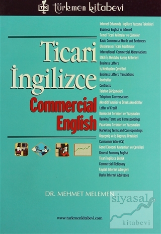 Ticari İngilizce Commercial English Mehmet Melemen