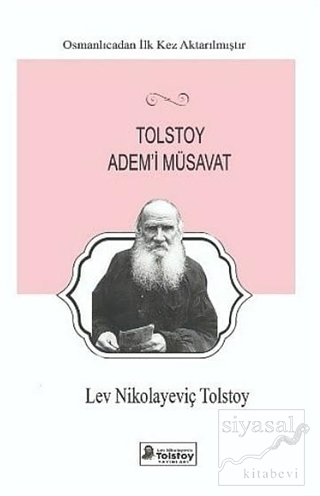 Tolstoy Adem'i Müsavat Lev Nikolayeviç Tolstoy