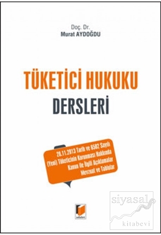 Tüketici Hukuku Dersleri (Ciltli) Murat Aydoğdu