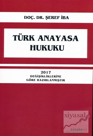Türk Anayasa Hukuku Şeref İba