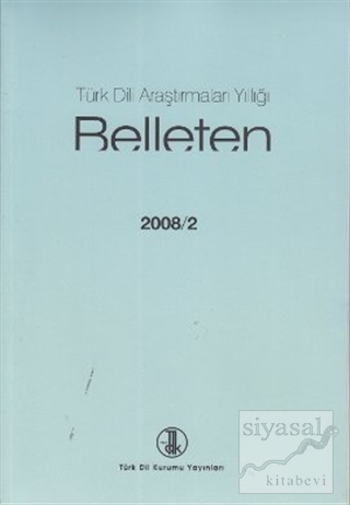 Türk Dili Araştırmaları Yıllığı - Belleten 2008 / 2 Kolektif