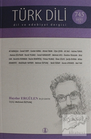 Türk Dili Dil ve Edebiyat Dergisi Sayı: 745 Ocak 2014 Kolektif