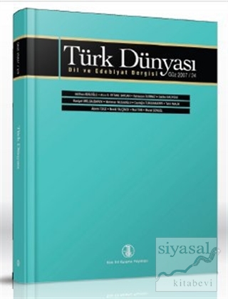 Türk Dünyası Dil ve Edebiyat Dergisi Sayı: 24 Kolektif