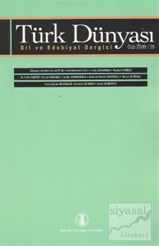 Türk Dünyası Dil ve Edebiyat Dergisi Sayı: 28 Kolektif