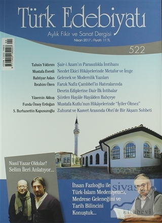 Türk Edebiyatı Dergisi Sayı: 522 Nisan 2017 Kolektif