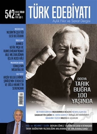 Türk Edebiyatı Dergisi Sayı : 542 Aralık 2018 Kolektif