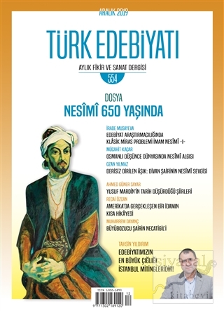 Türk Edebiyatı Dergisi Sayı 554 Aralık 2019 Kolektif