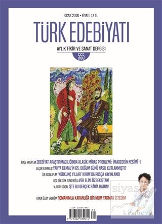 Türk Edebiyatı Dergisi Sayı 555 Ocak 2020 Kolektif