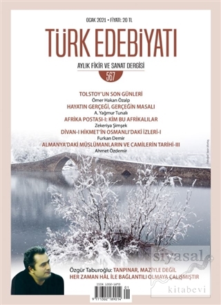 Türk Edebiyatı Dergisi Sayı: 567 Ocak 2021 Kolektif