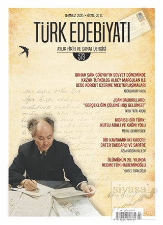 Türk Edebiyatı Dergisi Sayı: 573 Temmuz 2021 Kolektif