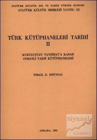 Türk Kütüphaneler Tarihi 2 İsmail E. Ürünsal
