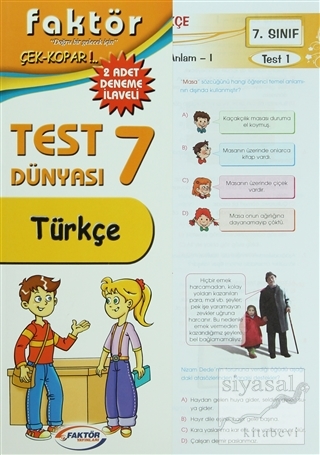 Türkçe 7. Sınıf Çek Kopar Yaprak Test Kolektif