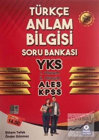 Türkçe Anlam Bilgisi Soru Bankası Ethem Tefek