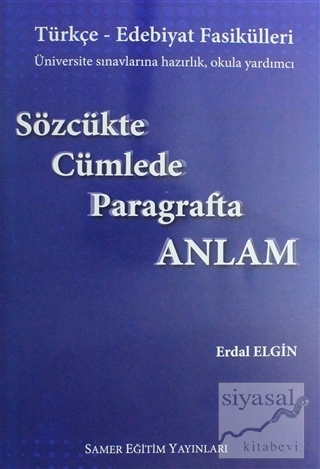 Türkçe - Edebiyat Fasikülleri Erdal Elgin