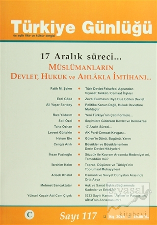 Türkiye Günlüğü Dergisi Sayı: 117 Kolektif