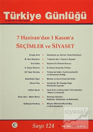 Türkiye Günlüğü Dergisi Sayı : 124 Güz 2015 Kolektif