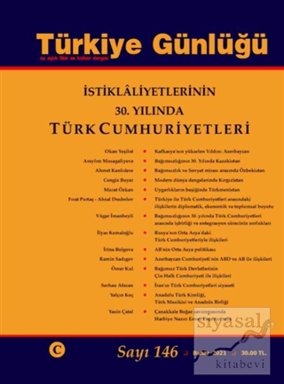 Türkiye Günlüğü Üç Aylık ve Kültür Sayı: 146 Bahar 2021 Kolektif