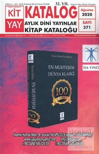 Türkiye Kitap Kataloğu - Dini Sayı: 371 Ağustos 2020 Kolektif