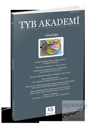 TYB Akademi Dergisi Sayı: 15 Eylül 2015 Kolektif