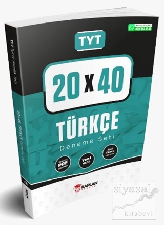 TYT 20x40 Türkçe Deneme Seti Tamamı PDF Çözümlü Kolektif