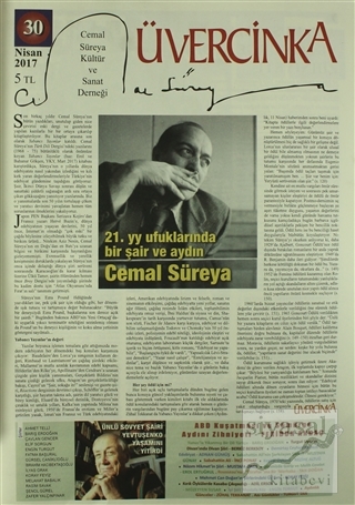 Üvercinka Dergisi Sayı : 30 Nisan 2017