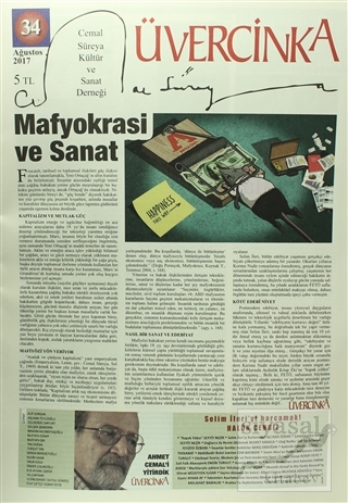Üvercinka Dergisi Sayı : 34 Ağustos 2017