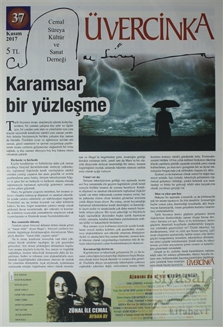 Üvercinka Dergisi Sayı : 37 Kasım 2017