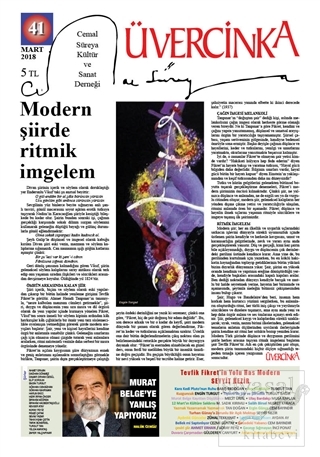Üvercinka Dergisi Sayı: 41 Mart 2018
