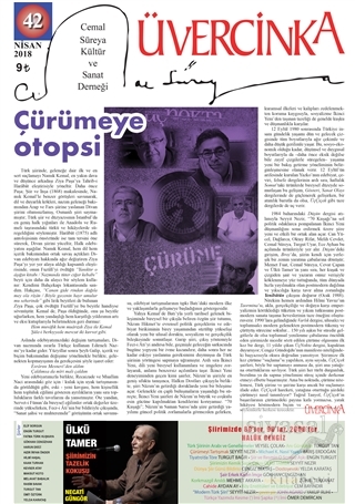 Üvercinka Dergisi Sayı: 42 Nisan 2018
