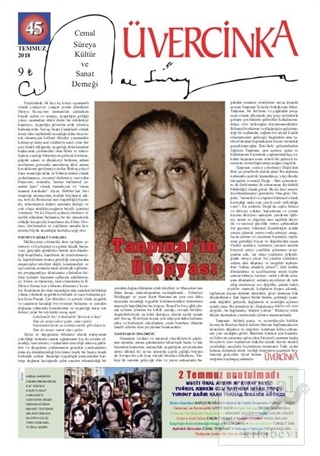 Üvercinka Dergisi Sayı: 45 Temmuz 2018