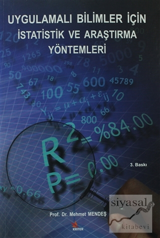 Uygulamalı Bilimler İçin İstatistik ve Araştırma Yöntemleri Mehmet Men