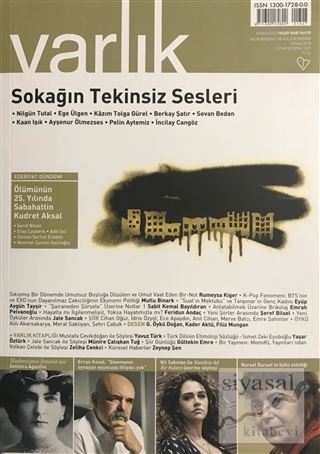 Varlık Aylık Edebiyat ve Kültür Dergisi Sayı: 1327 - Nisan 2018 Kolekt